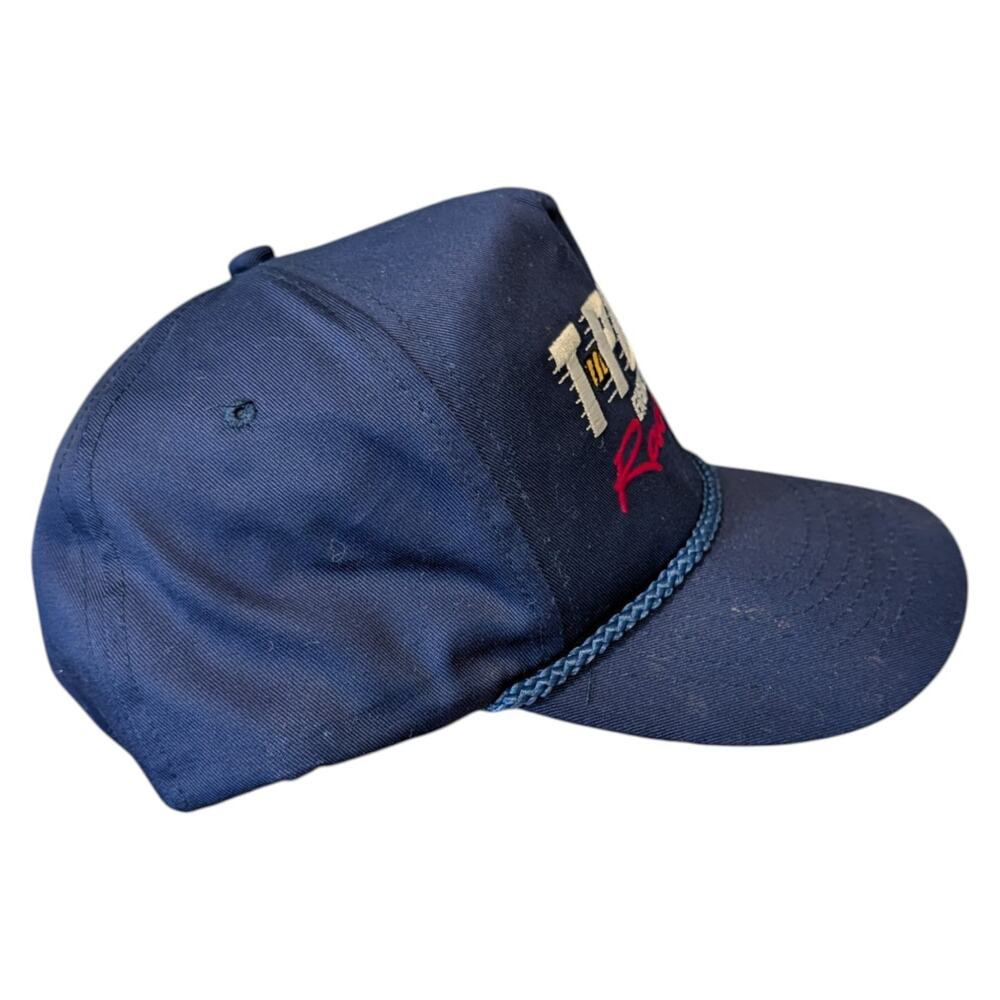 90s T Plus Engine Treatment Racing Rope Snapback Hat - Picture 2 of 5